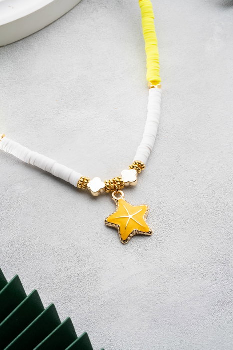 Heliophilia Silver Collar KL-0869 Multicolor con Colgante de Estrella
